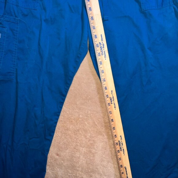 Cherokee Workwear Women LG Teal Blue Drawstring Scrub Straight Leg‎ Pants (E) - Picture 5 of 9